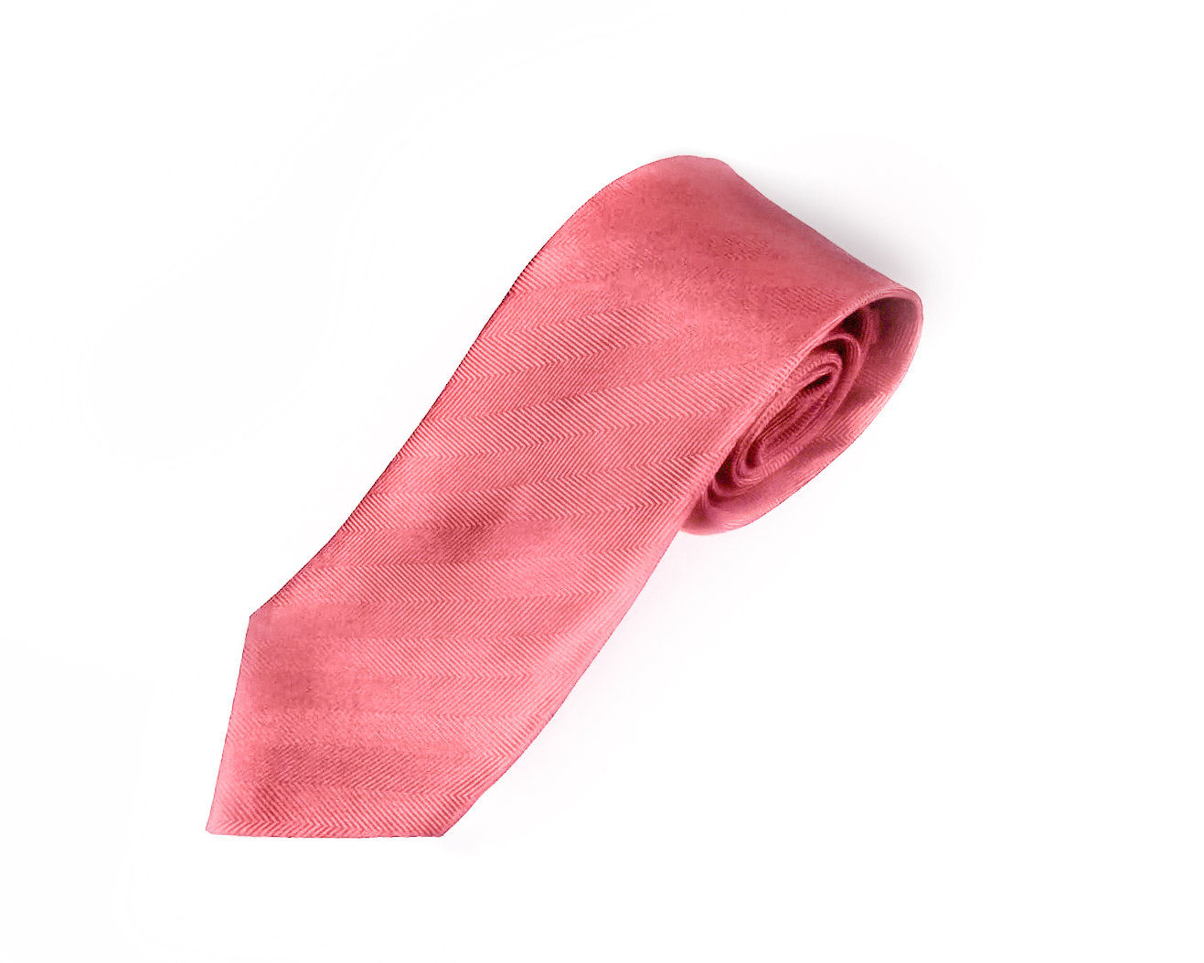 Pale Pink Silk Herringbone Tie