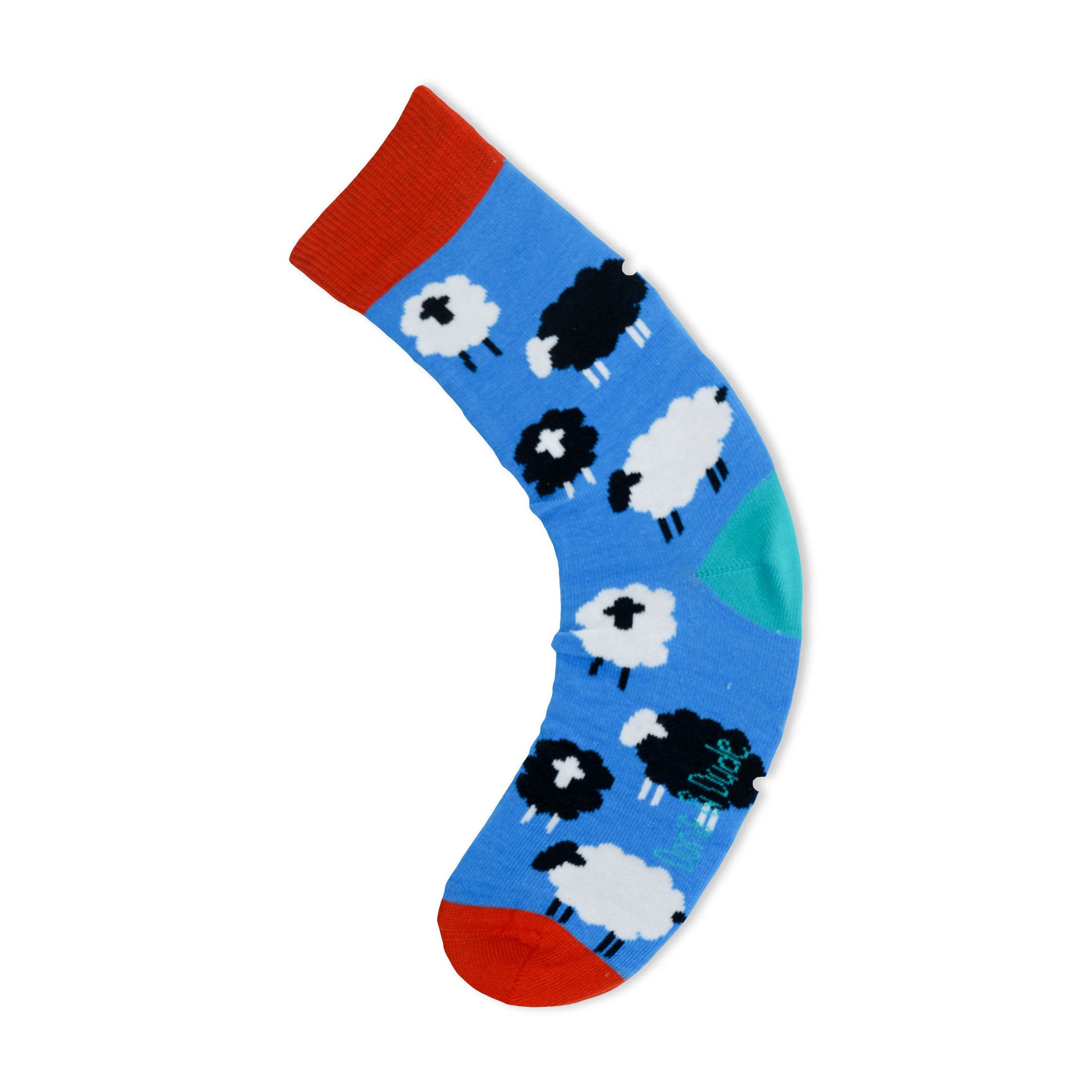 Size 3-7 Blue Sheep Bamboo Socks
