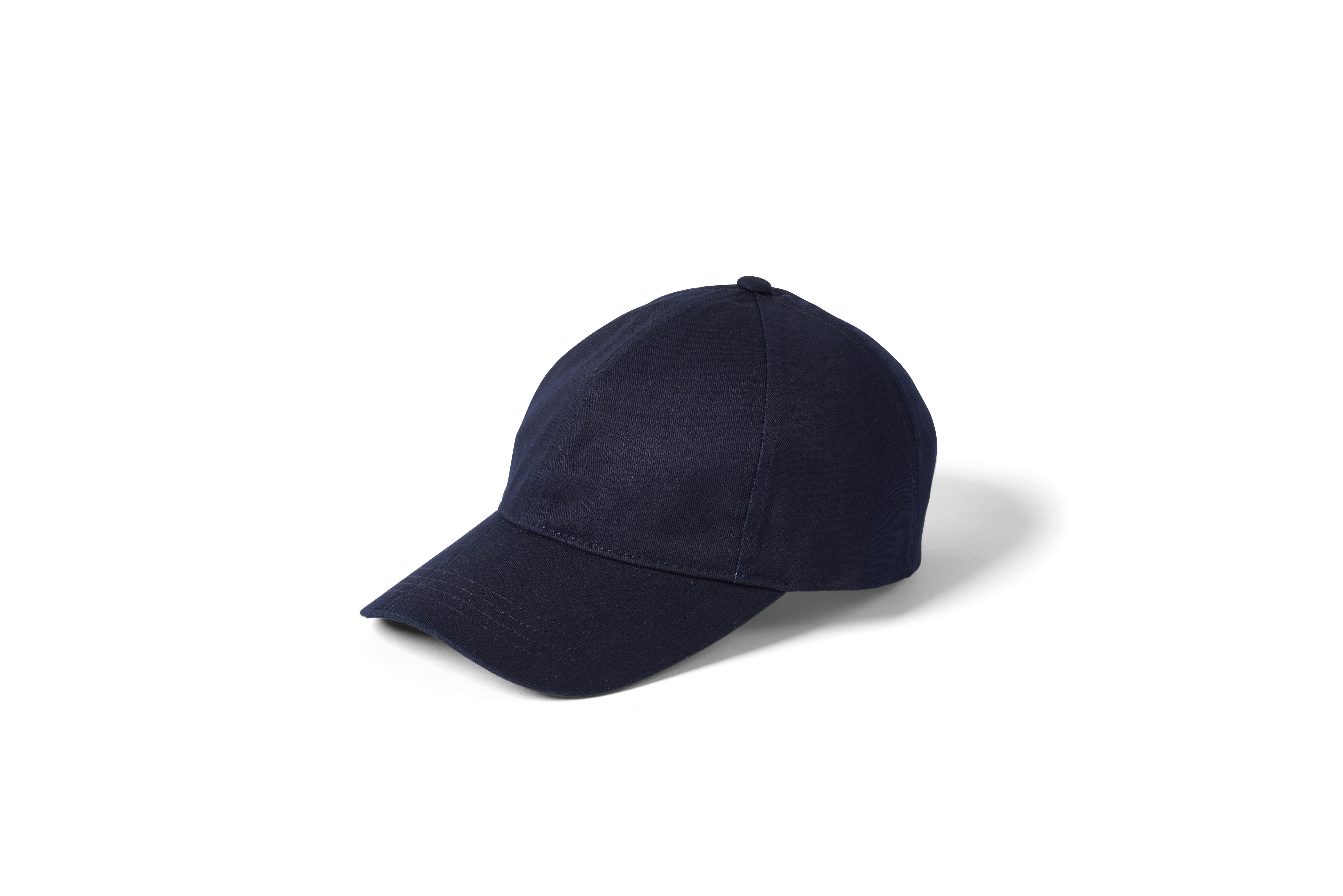 Navy/Salmon Canvas Baseball Cap