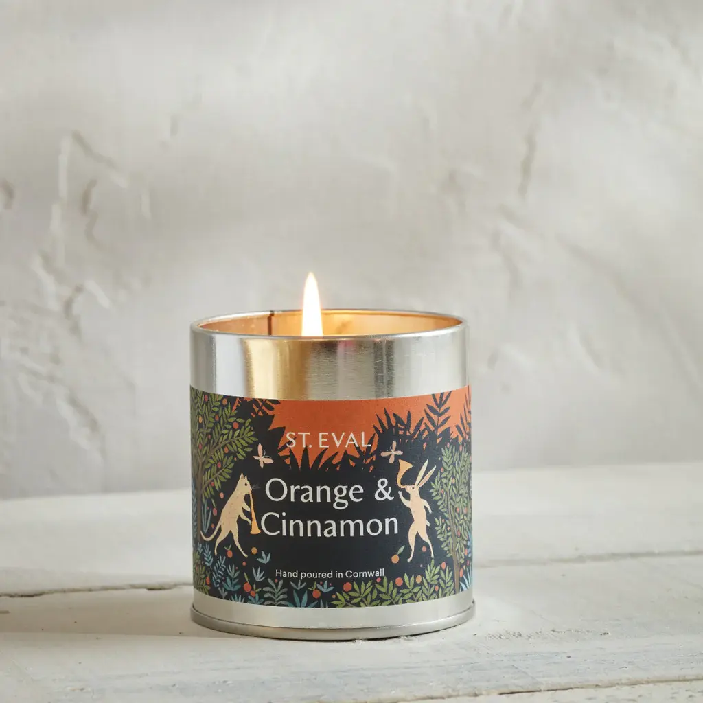 Orange & Cinnamon Tin Candle