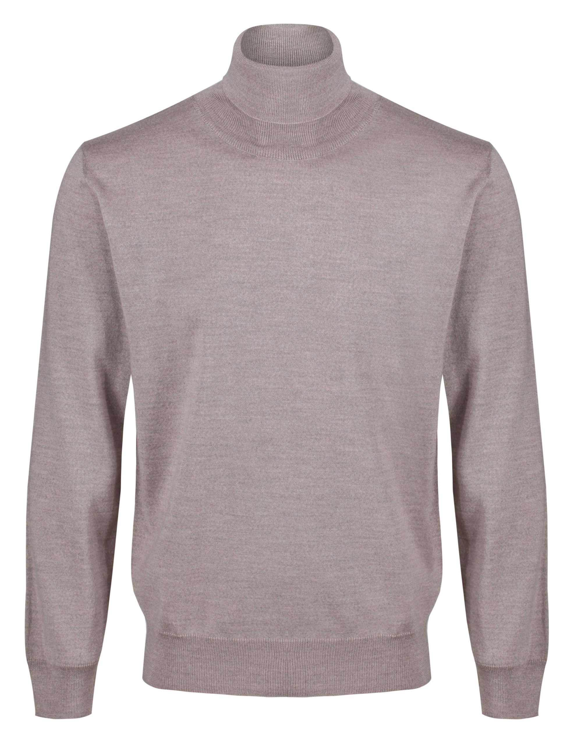 Fawn Roll Neck Merino Jumper