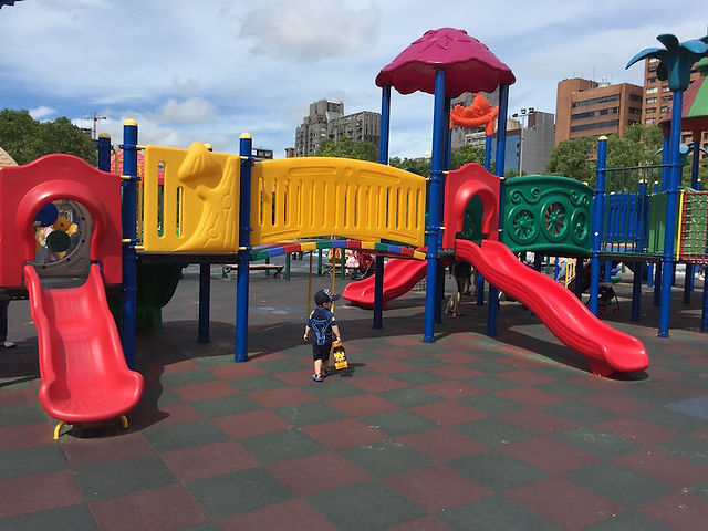 Slides at Da'an Forest Park