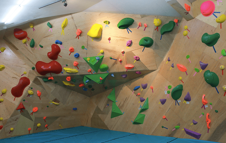 Bouldering Wall at T-Up Cimbing Gym-min