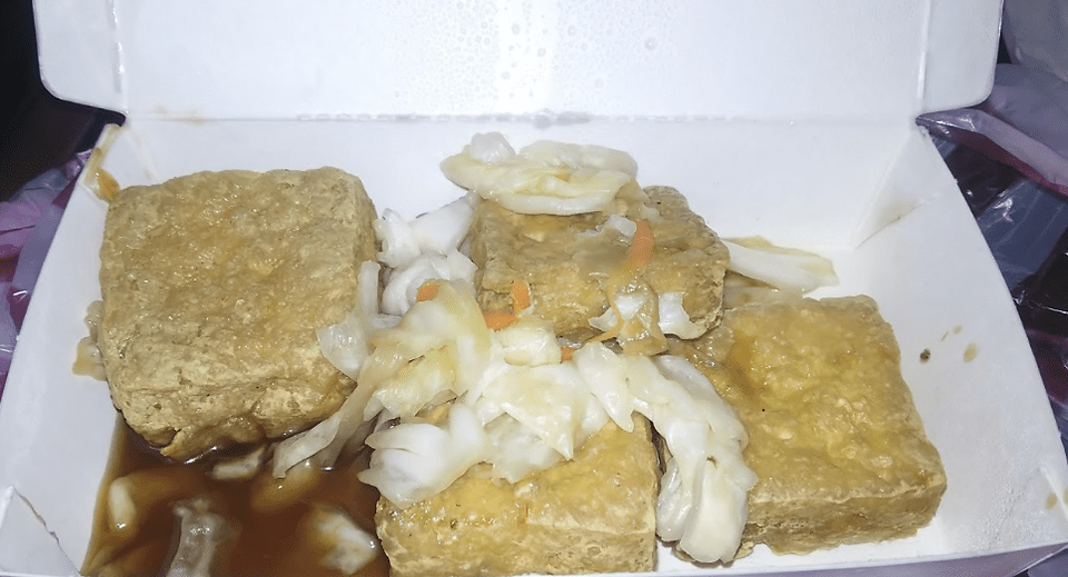 Stinky tofu at Shilin Night Market