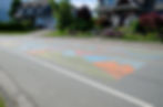 OurSquamish road mural in Brackendale on Eagle Run Dr. and Government Rd.