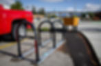 Our 3-corral bike rack on Pemberton and 2nd Avenue parking lot.