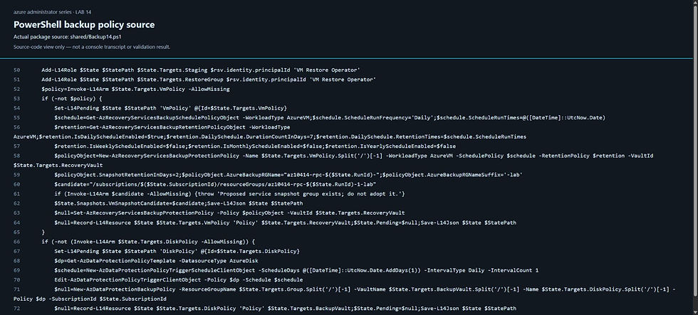 Actual PowerShell protection-policy source-code capture.