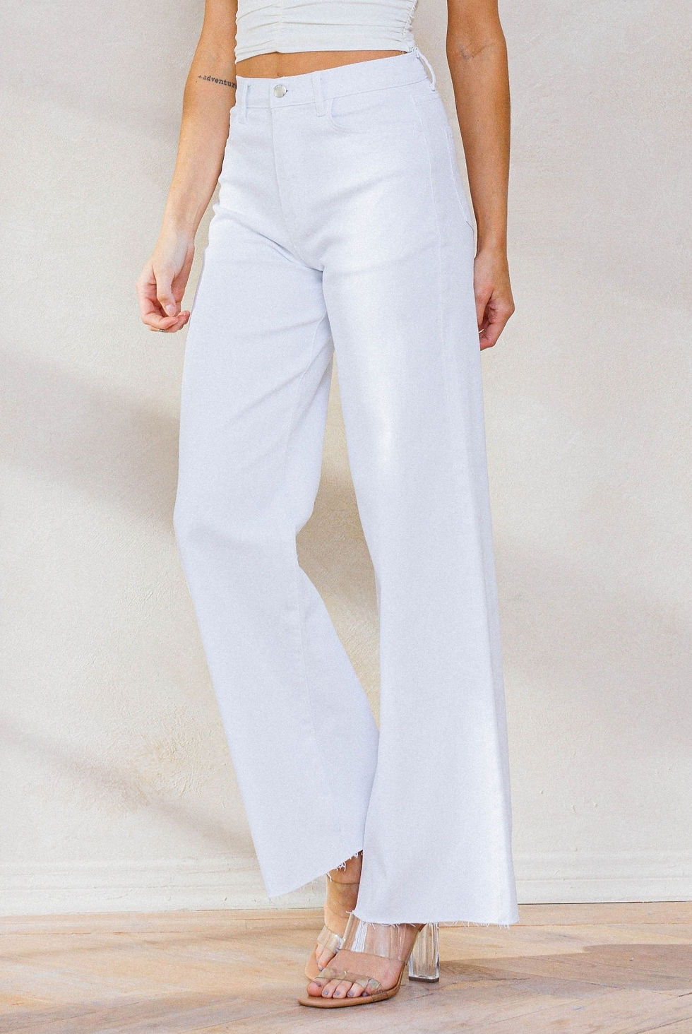 Miniatura: PANTALON BLANCO MEZCLILLA