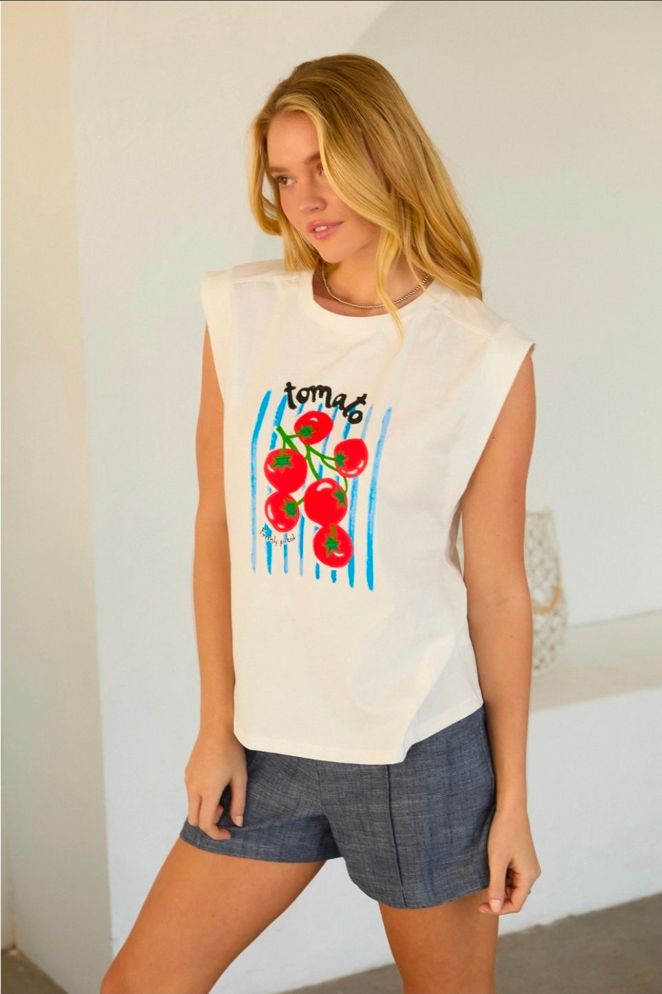 Miniatura: BLUSA BORDADA DE TOMATE