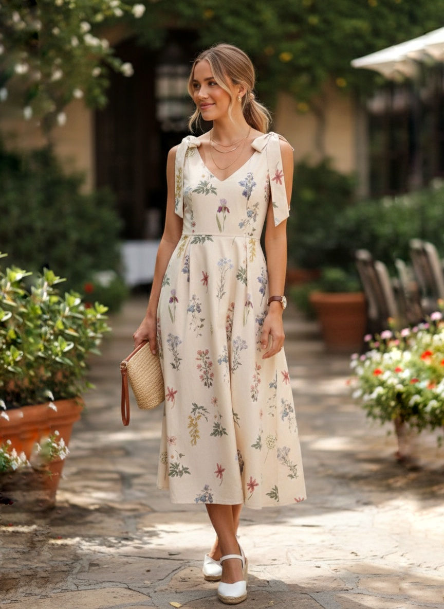 VESTIDO FLORES ROMANTICO