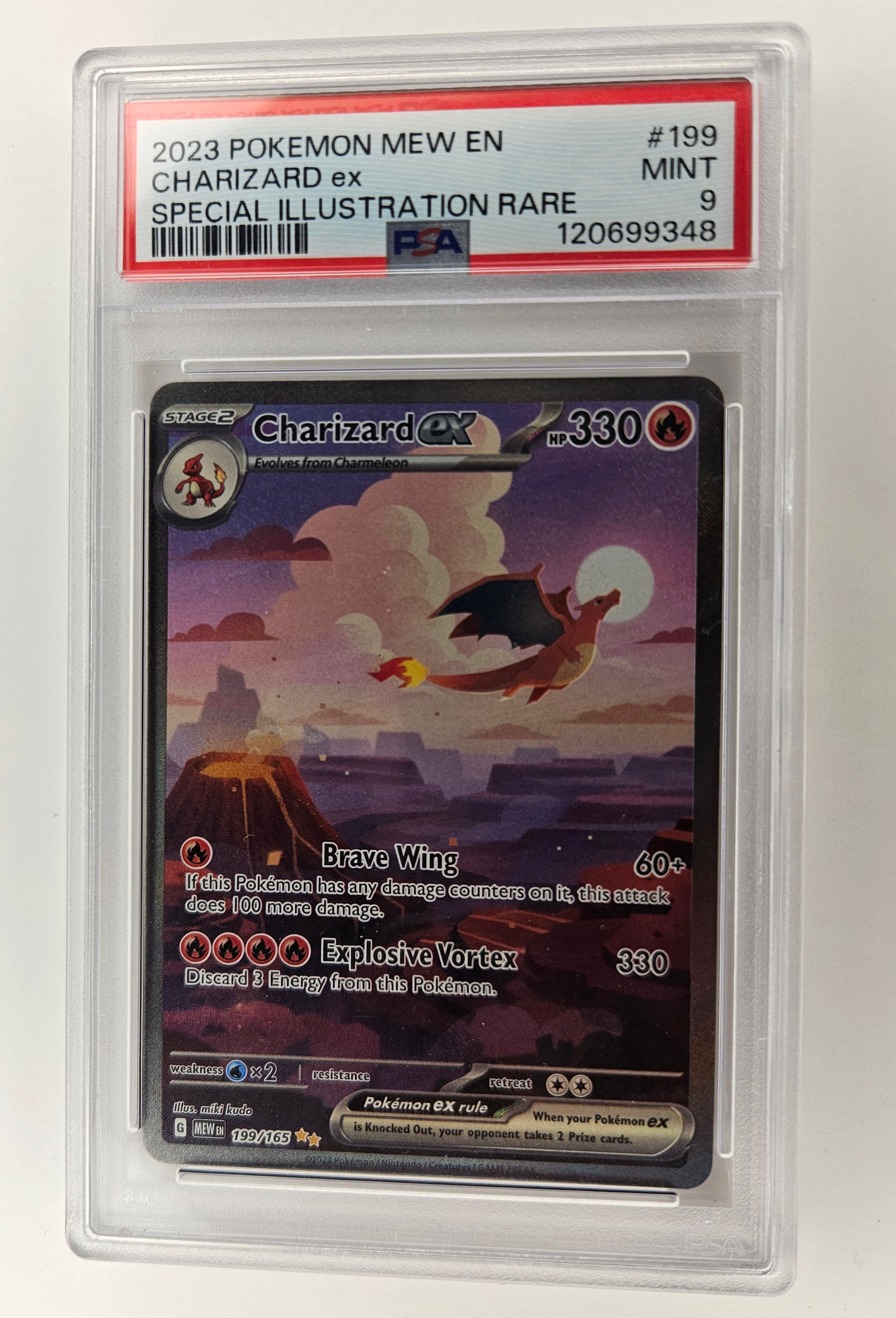 PSA9 Charizard ex 199/165