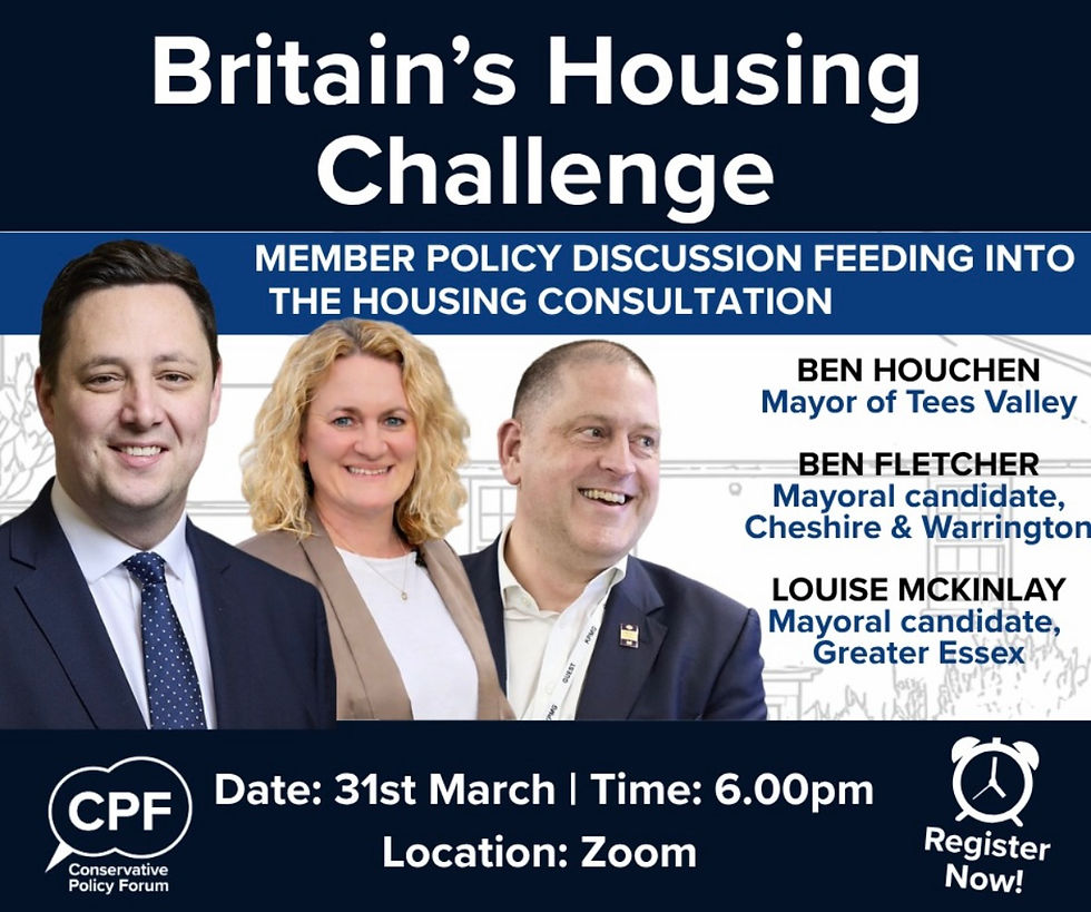 Housing Policy Discussion with Ben Houchen