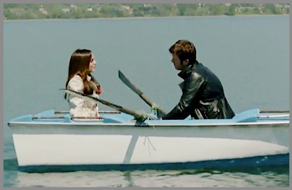 Kuzey and Cemre on boat in Samsun