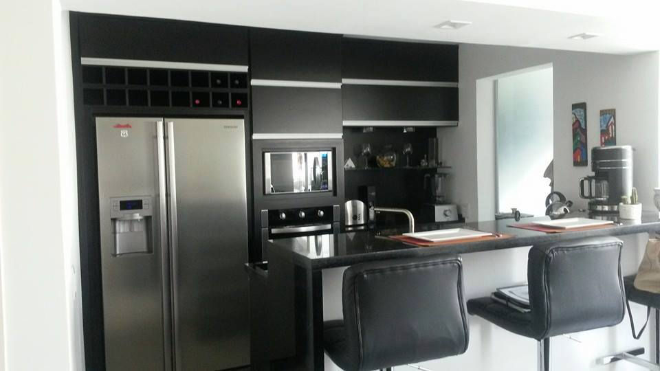 cozinha black & silver
