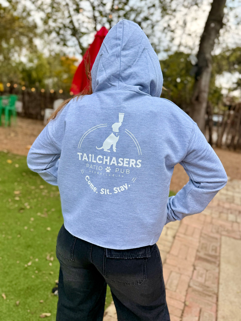 Cropped Hooded Sweatshirt