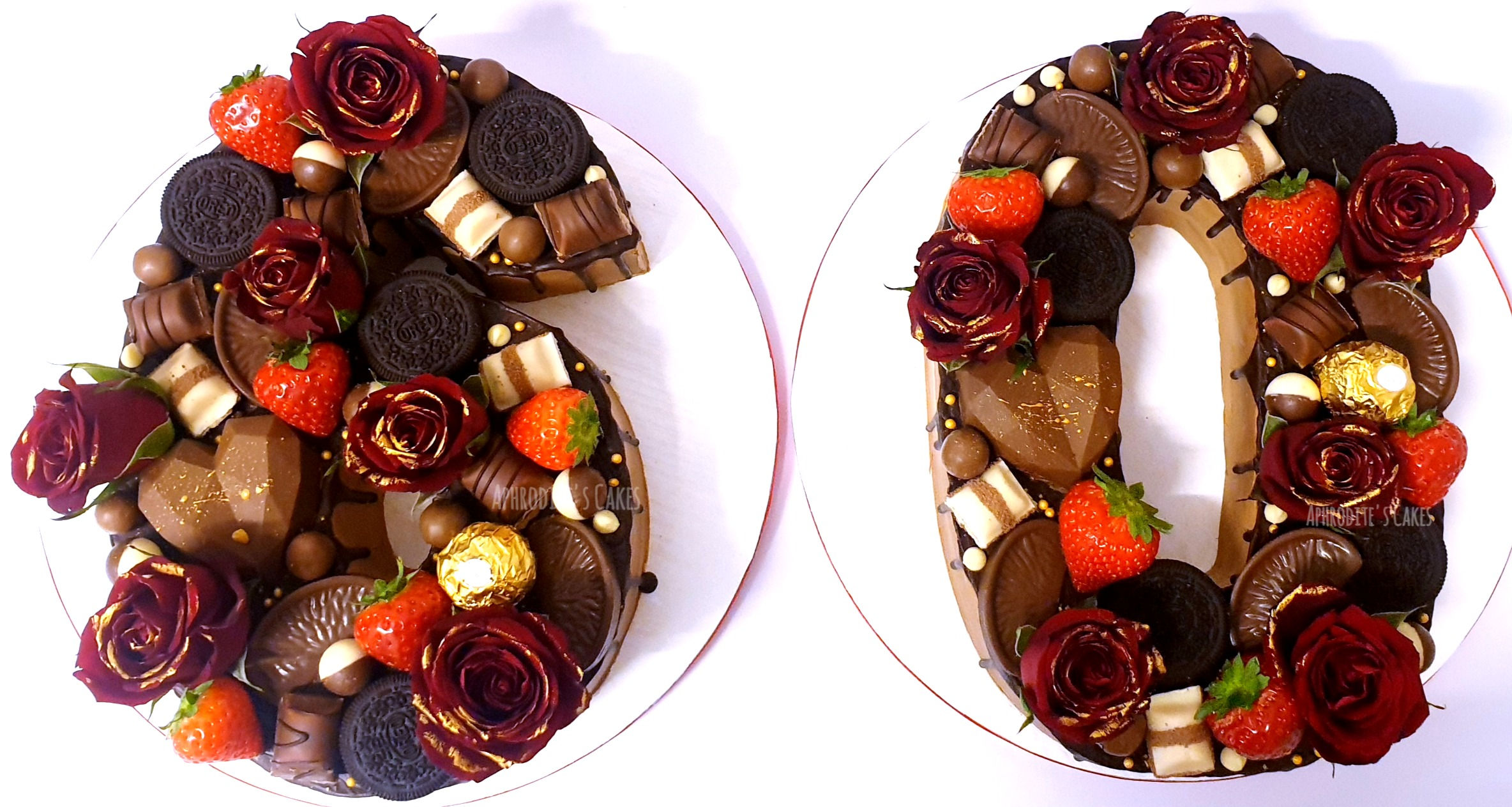 2 Letters/Numbers Anniversary Celebration Cake Manchester