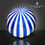 Thumbnail: MOTO GUZZI ANNIVERSARY COLORS BLUE WHITE CUSTOM PAINT HELMET