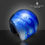 Thumbnail: BABY BLUE FLAKES HOTROD FLAME OLD SCHOOL HAND PAINT HELMET