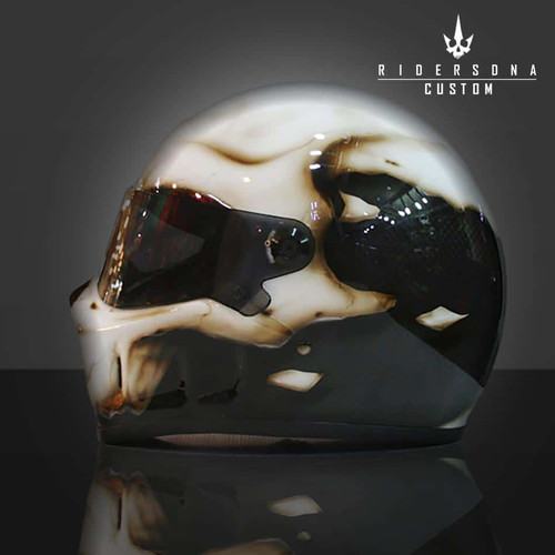 THE CARBON SKULL FULL FACE CRASH AIRBRUSH SIMPSON HELMET | 一進工房