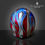 Thumbnail: STARS & STRIPES ON FIRE BLUE FLAME HELMET