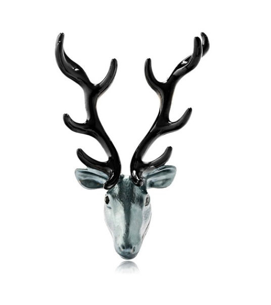 Stag Head Brooch