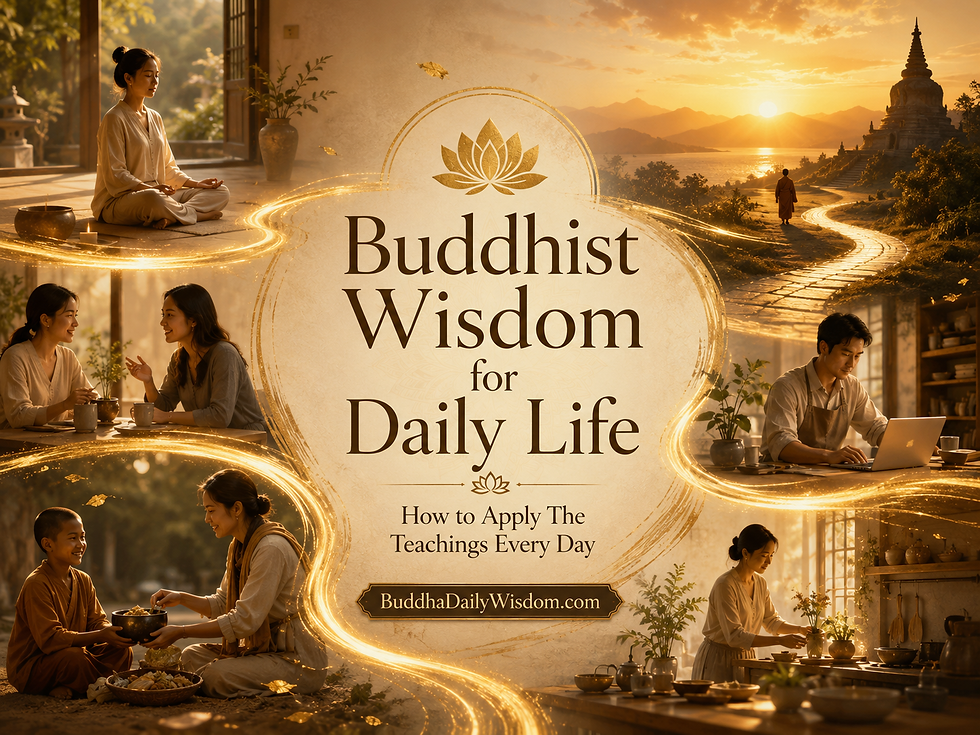 Buddhist Wisdom for Daily Life: How to Apply The Teachings Every Day