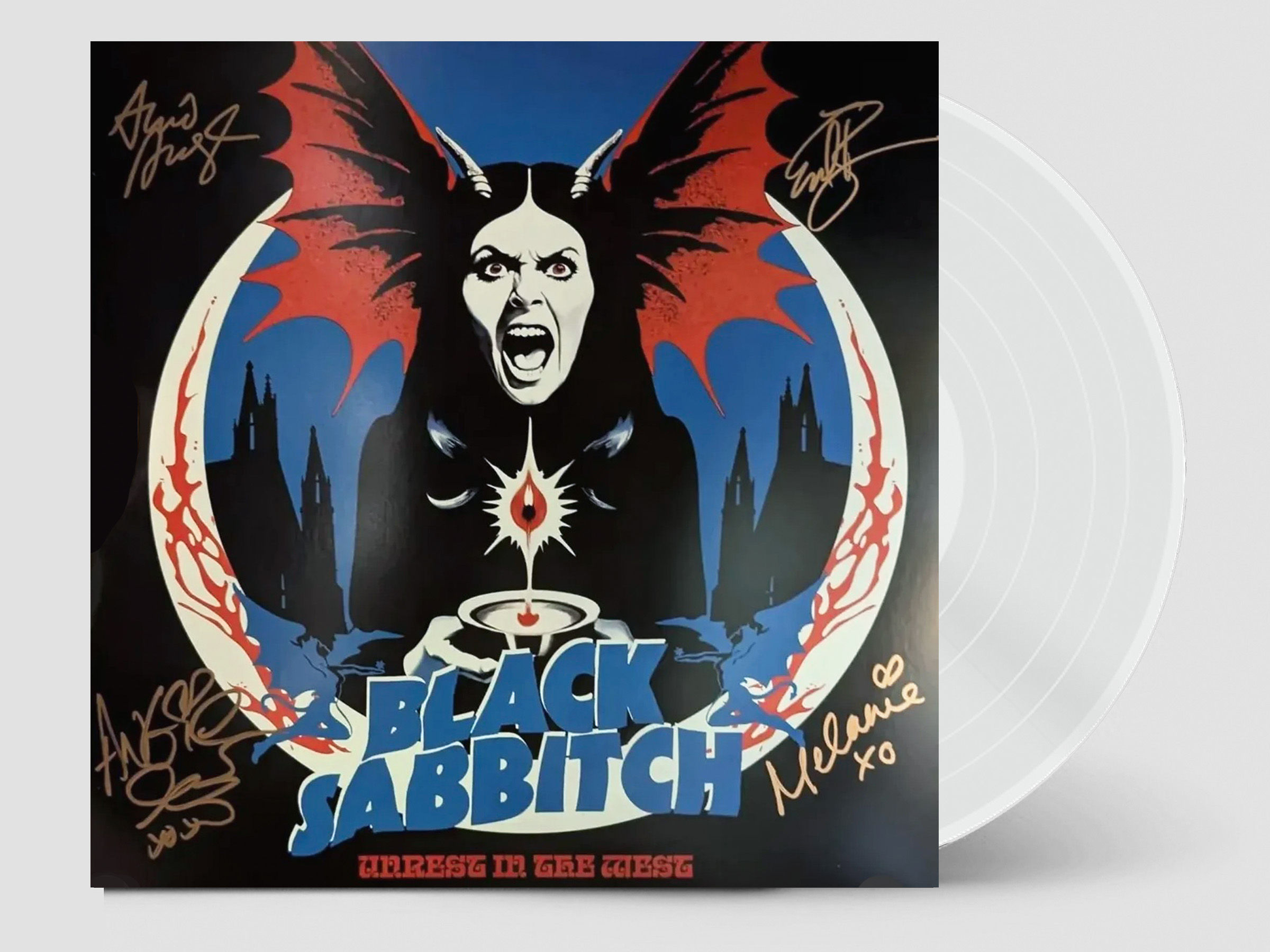 Black Sabbitch 'Unrest in the West' LE Snowblind White Vinyl LP Autographed