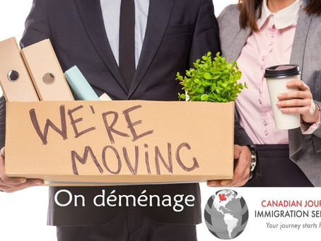 We are moving/On déménage !