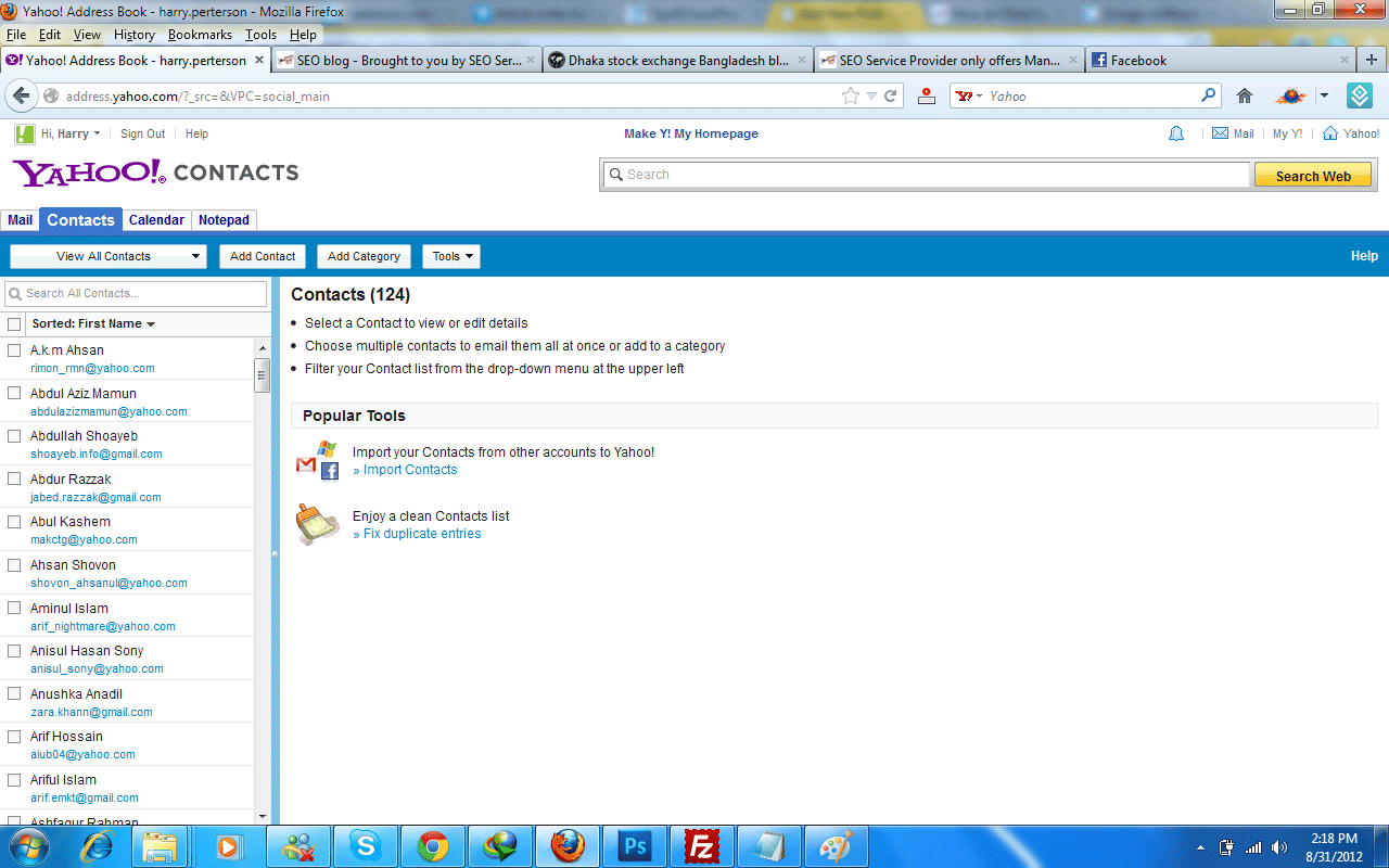 How Do I Find Facebook Friends Email How To Export Contact Details From Yahoo Mail