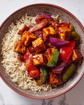 Indian Style Vegan Chilli Tofu