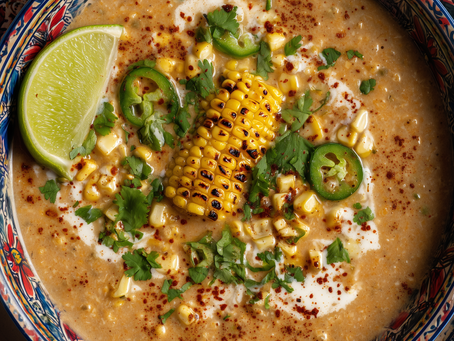 Vegan Charred Sweetcorn Soup Recipe