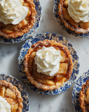 Mini Caramel Apple Vegan Tartlets