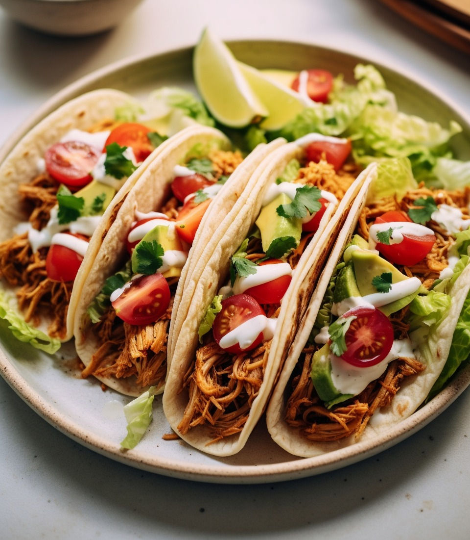 Soy free vegan lacto vegetarian plant based jackfruit tacos