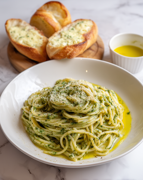 Vegan Pesto Spaghetti