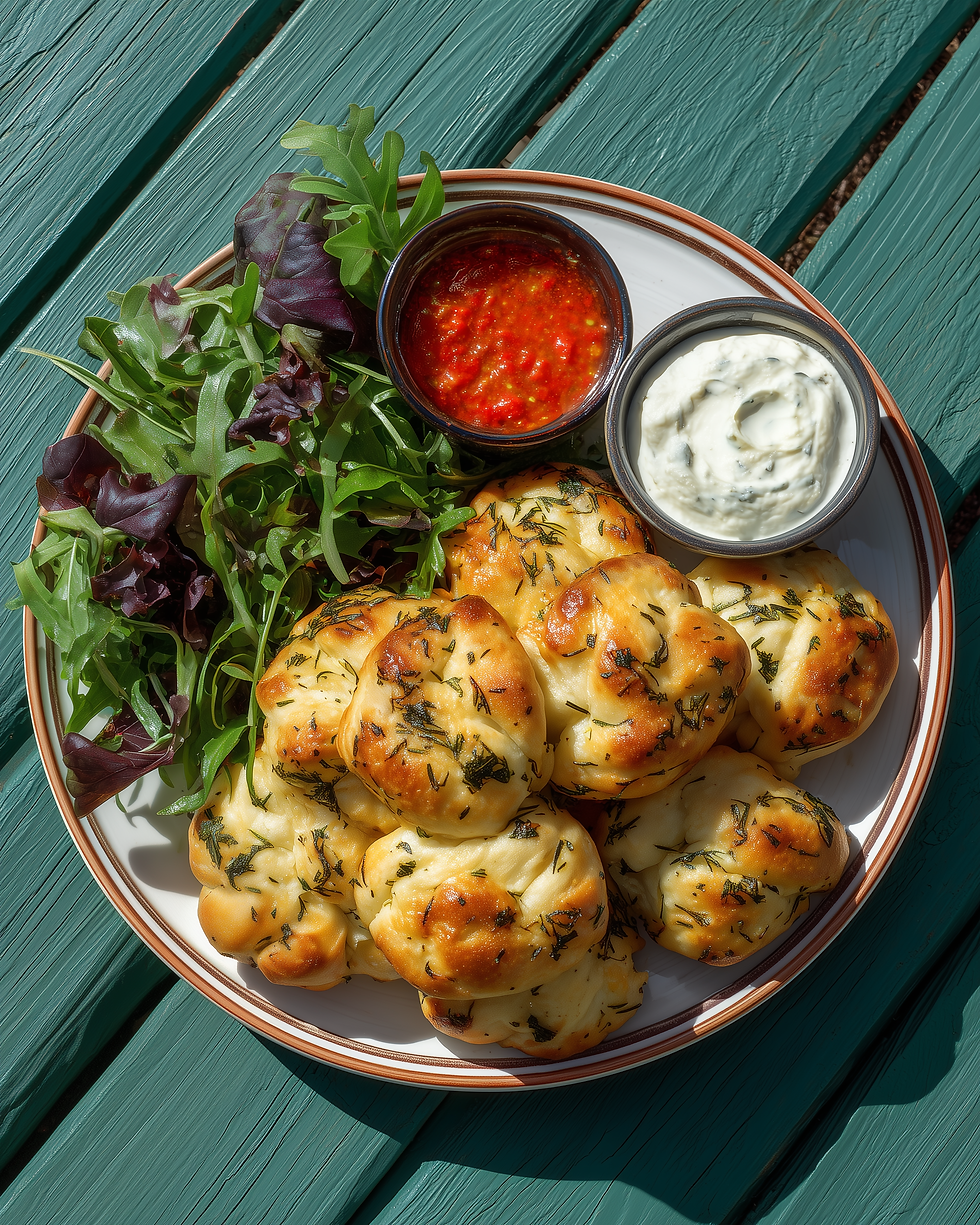 Vegan Recipes Lacto Vegetarian Recipes Plant based Recipes Vegan Summer Recipes Vegan Garlic & Herb Knots