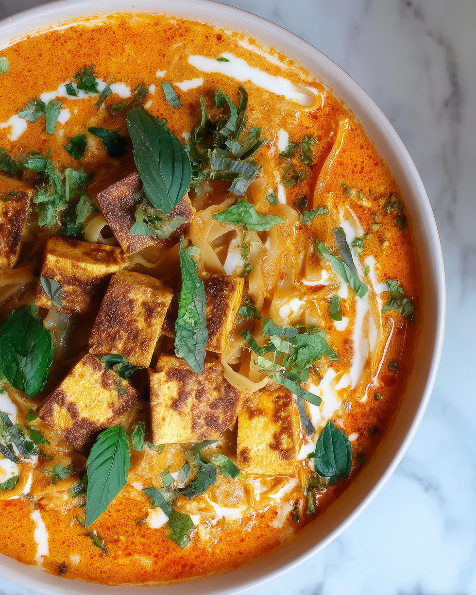 Vegan Recipes Lacto Vegetarian Recipes Plant based Recipes Vegan Asian Recipes Vegan Red Thai Curry Noodle Soup
