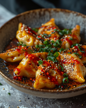 Spicy Vegan Gochujang Dumplings