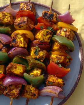 Vegan Tikka Tofu Skewers