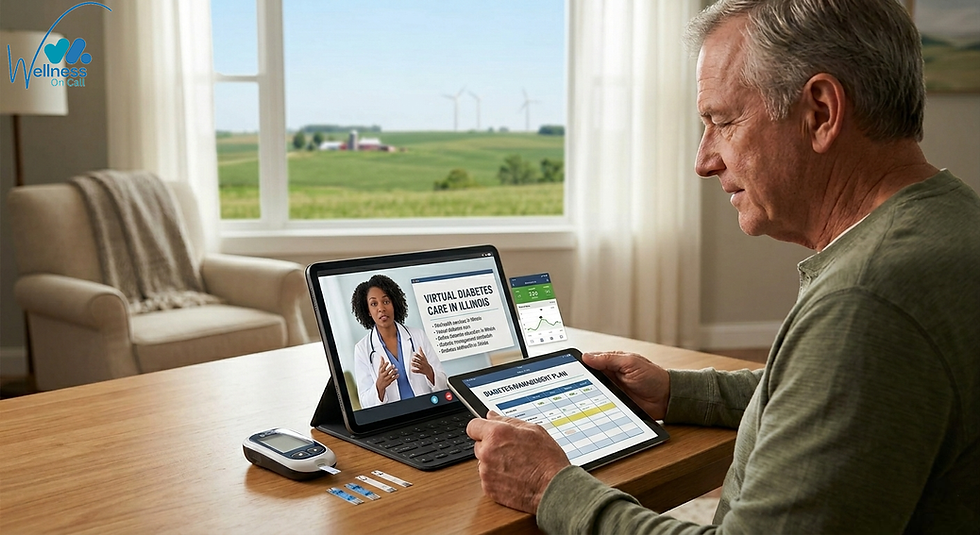 telehealth diabetes management in Illinois