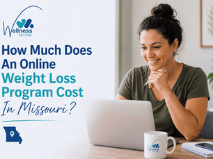 Patient attending an online weight management consultation with a healthcare provider for medical weight loss in Missouri