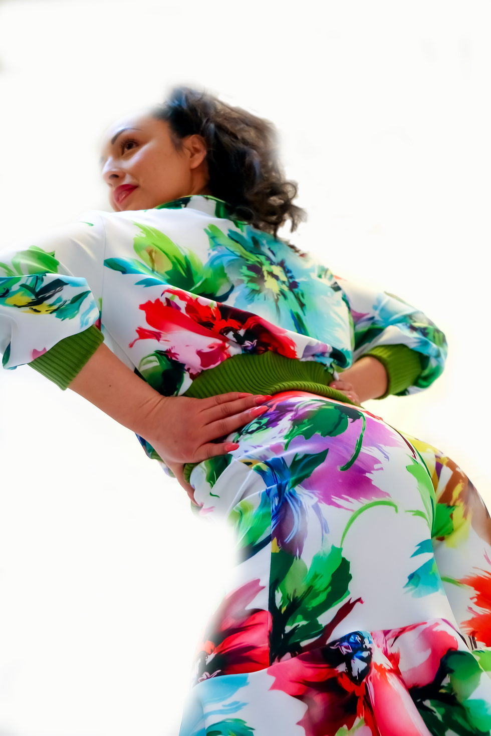 Thumbnail: High Waist Shorts with Floral Print
