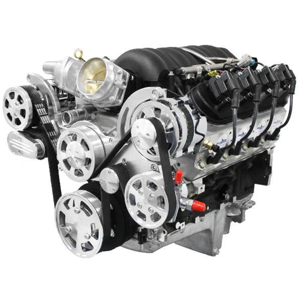 Thumbnail: BluePrint Engines Pro Series Chevy LS 376 C.I.D. 530 HP EFI Base Dressed Long Bl