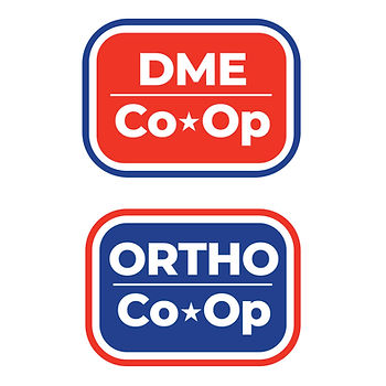 dme co-op logo and ortho co-op logo