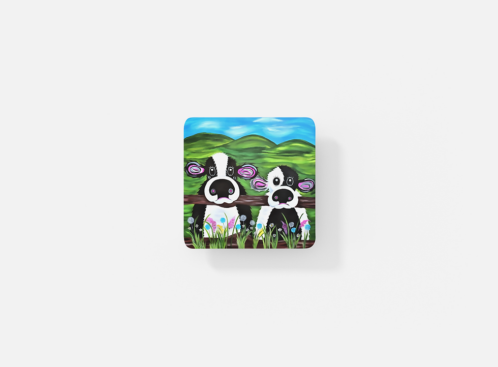 Moo & Boo coaster