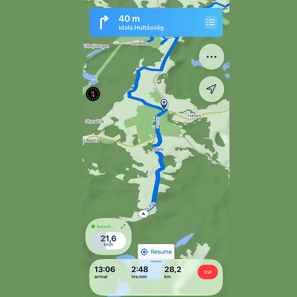 Löftaleden i mobilen – nu med navigering och GPX-filer