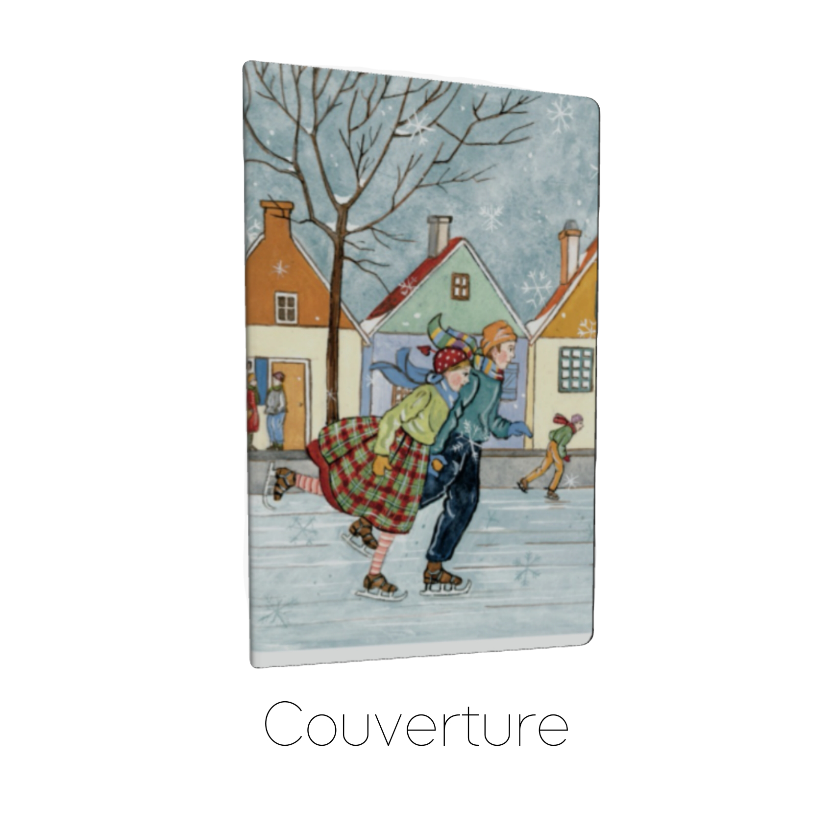 Winter scene notebook