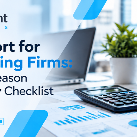 IT support for accounting firms tax season technology checklist