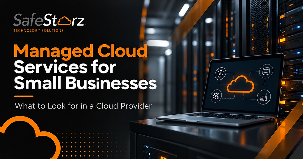 Managed cloud services for small businesses with secure cloud infrastructure and server management