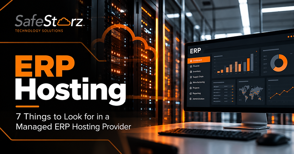 Managed ERP Hosting: 7 Things to Look for in a Provider