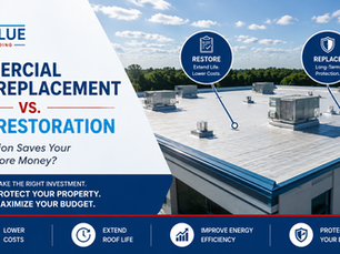 Commercial Roof Replacement vs. Roof Restoration: Which Option Saves Your Business More Money?
